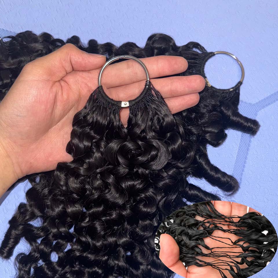 Invisible Tape In Extensions Real Hair - وصلات شعر بشري مجعد بورمي 12A،