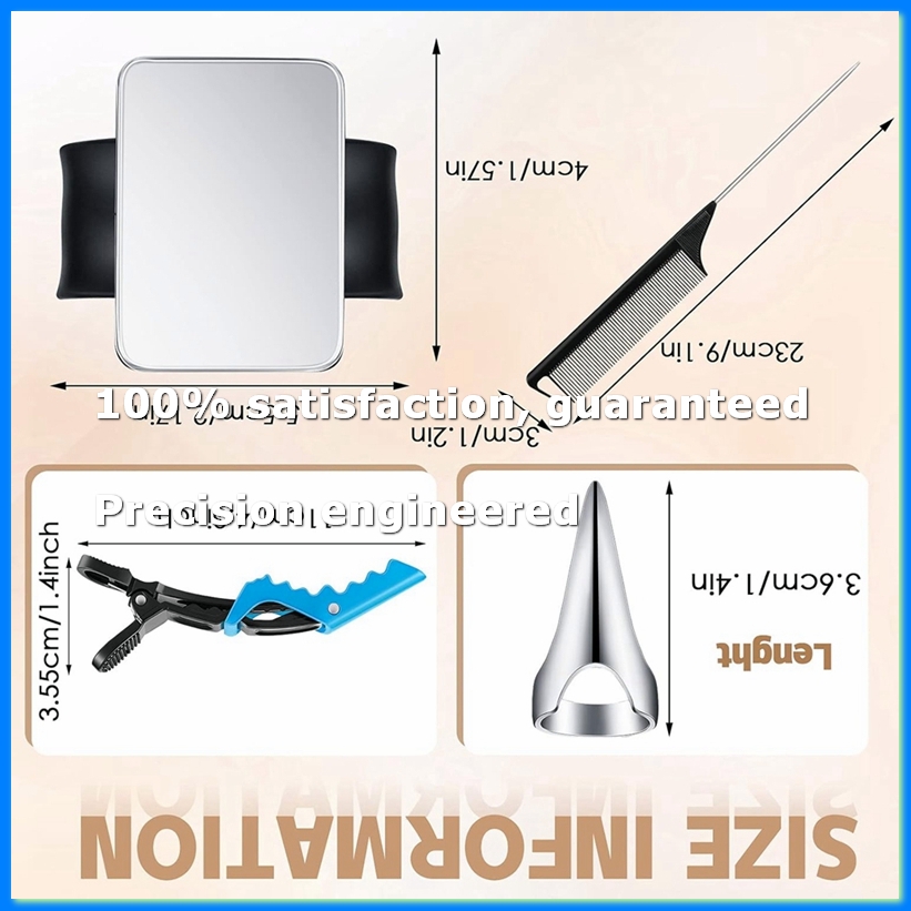 Hair Clips - 8 قطع من حلقات تقسيم الشعر،