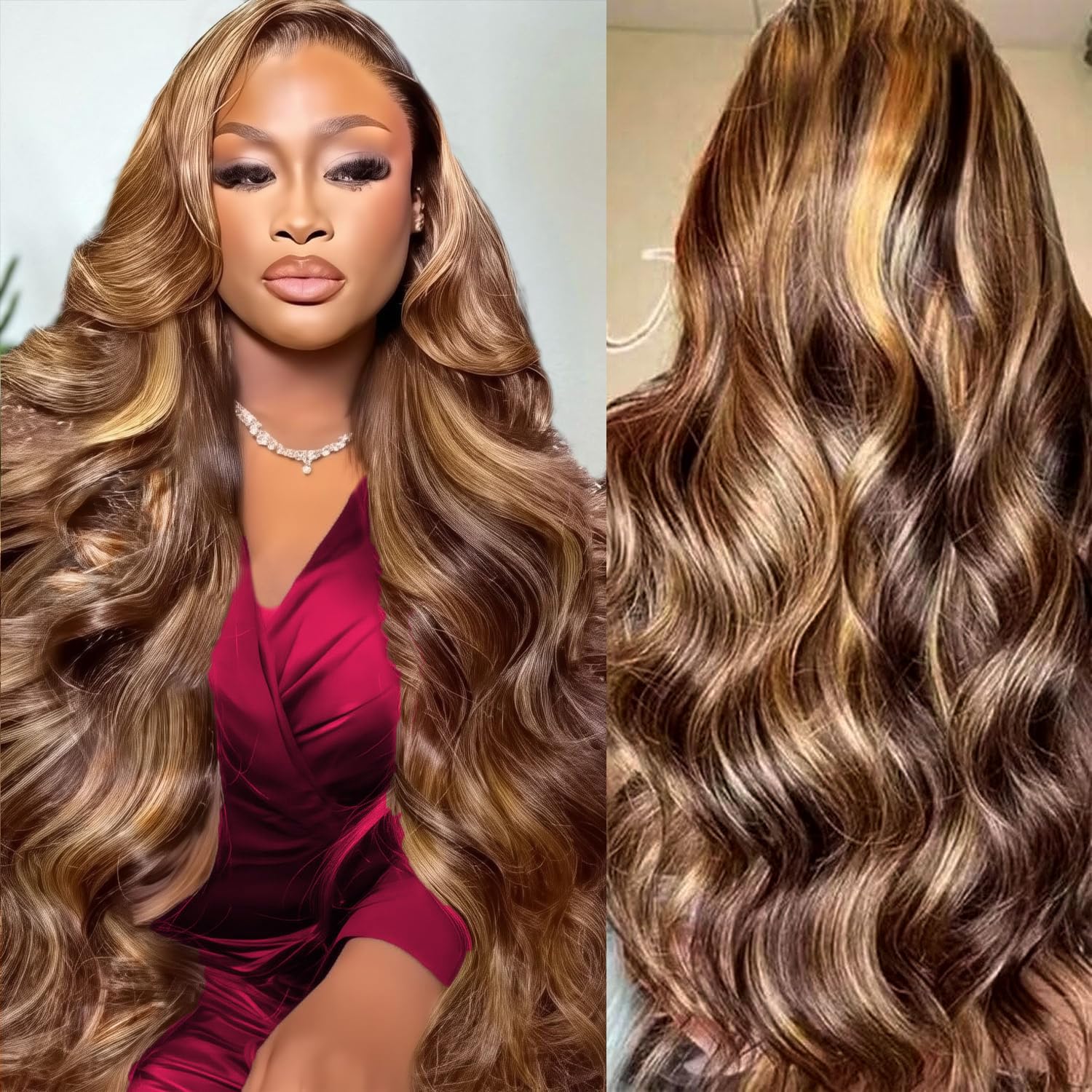 باروكة شعر بشري مموج عالي الجو - مراجعة Lace Front Wigs وسعره