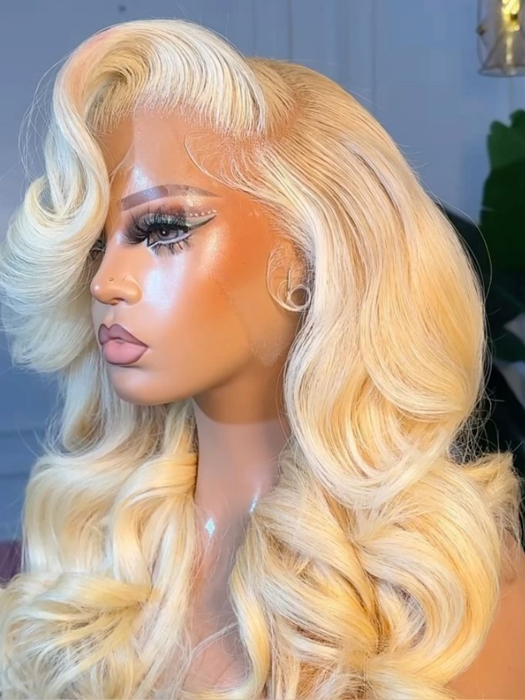 العسل شقراء 613 الجسم موجة بار - مراجعة 613 Blonde Body Wave Lace Front Wig وسعره
