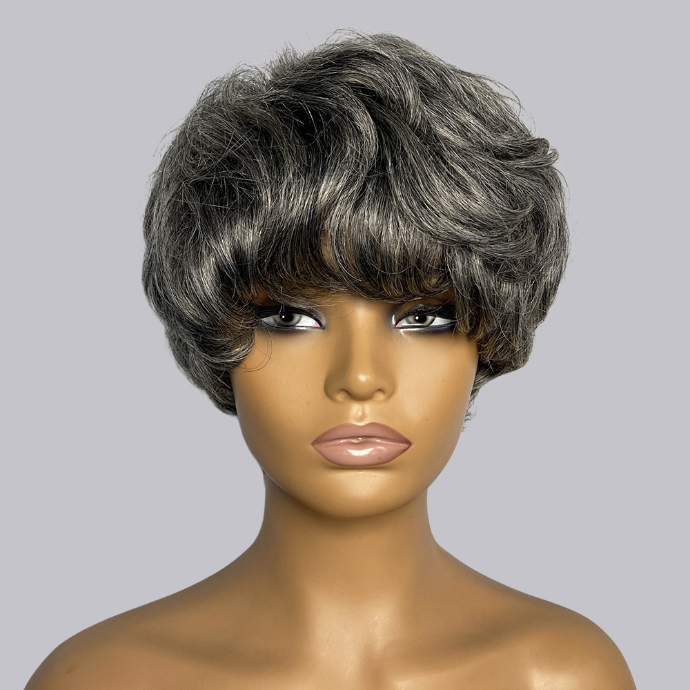 شعر مستعار بشري من بيكسي كات ب - مراجعة Short Pixie Cut Wig Human Hair Cheap وسعره