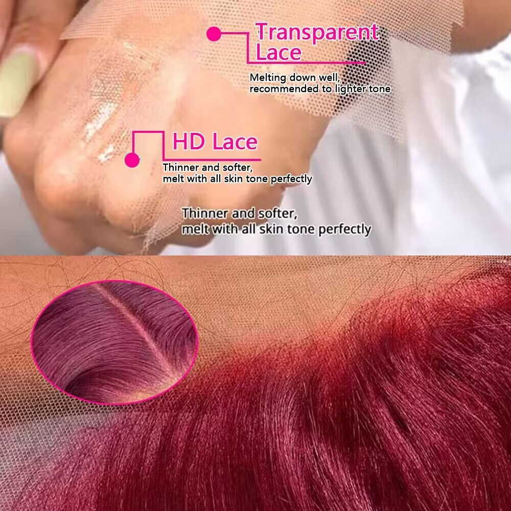 شعر مستعار بشري مموج عميق بلون - مراجعة Lace Front Wigs وسعره